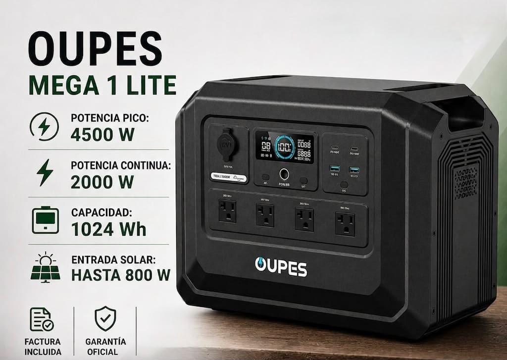 Estación de energía Oupes Mega 1 Lite 