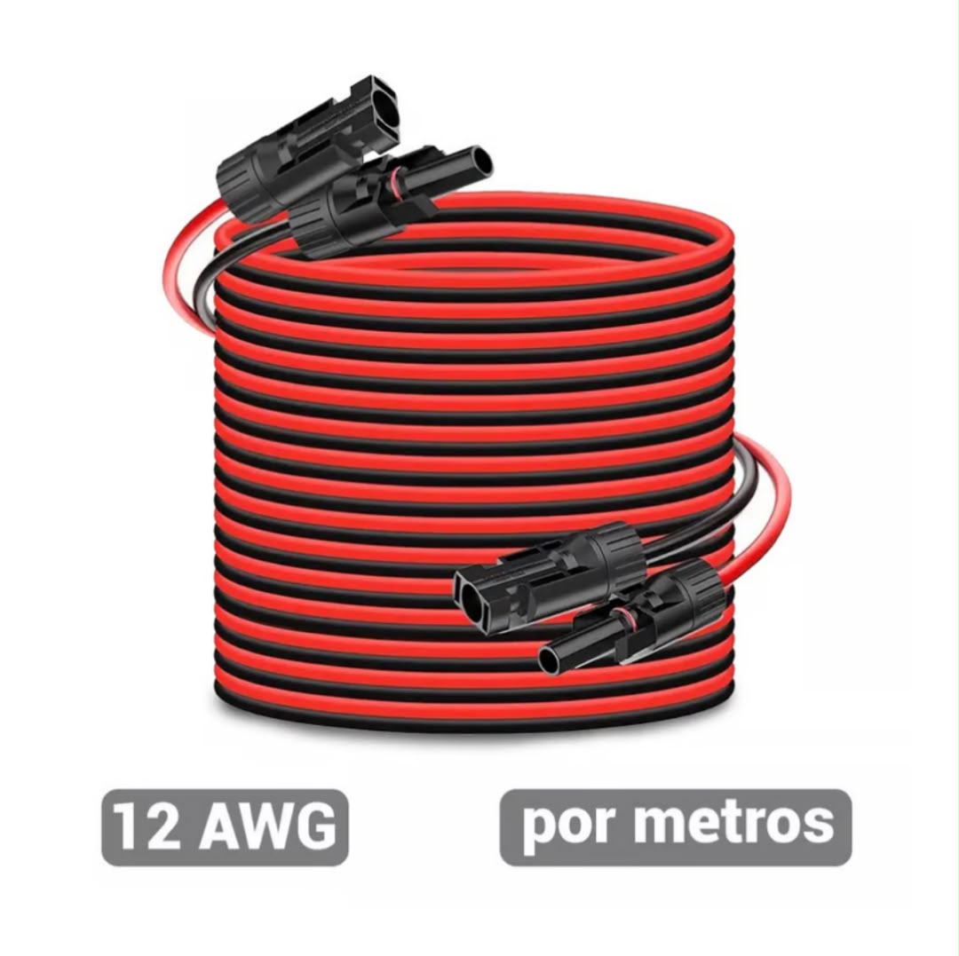 Cable de Extensión de Panel Solar de -