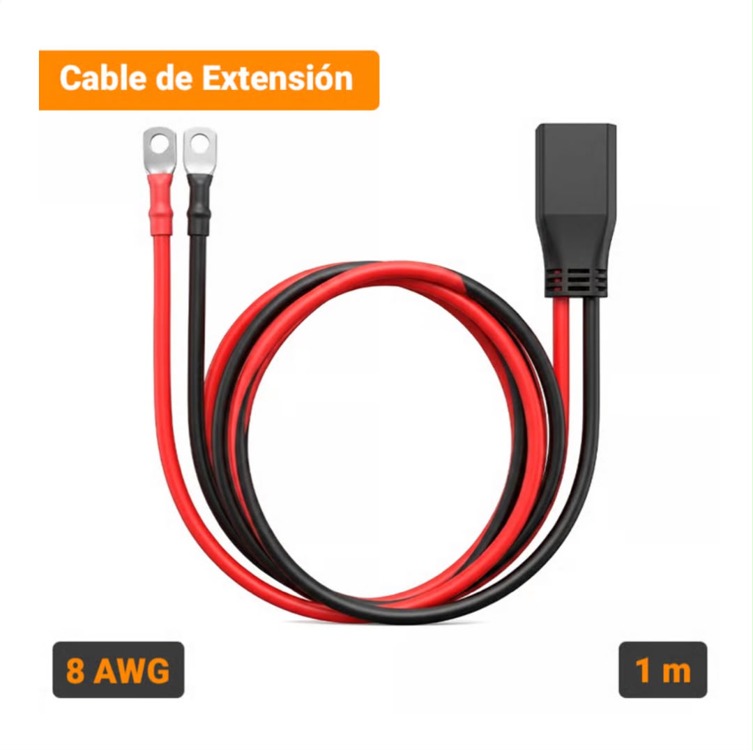 Cable de Extensión Bidireccional PPS 50 A 8 AWG Compatible con EcoFlow Delta 2 y Delta 3 de -