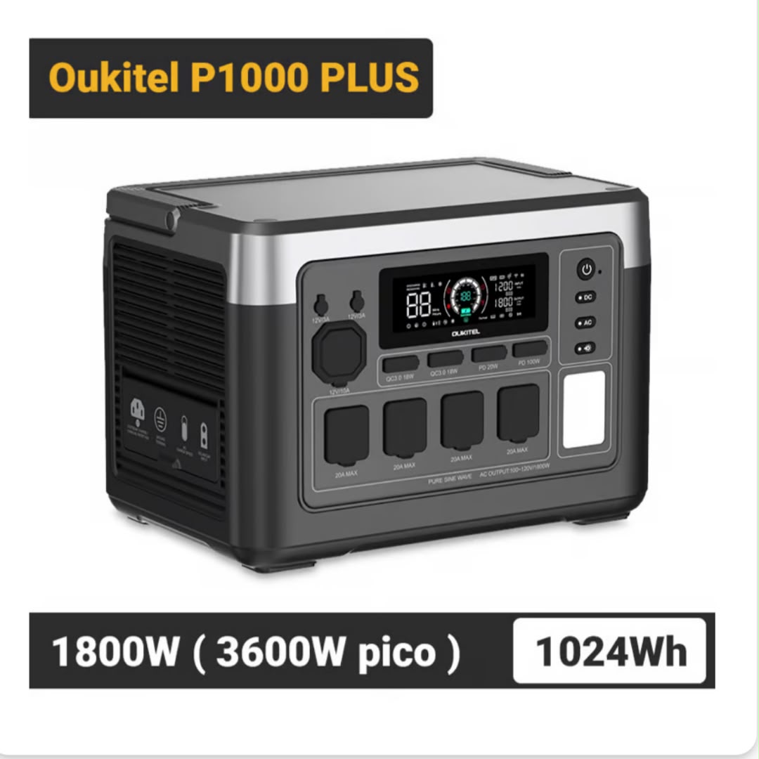 OUKITEL P1000PLUS Con 1024Wh de OUKITEL